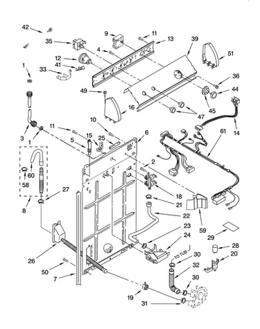 Controls and rear panel parts