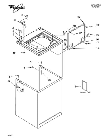 Top and cabinet parts
