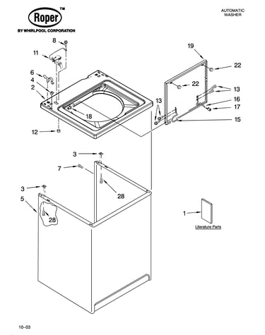 Top and cabinet parts