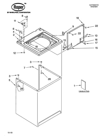 Top and cabinet parts