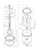 Agitator, basket and tub parts