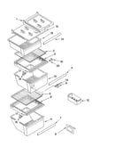Refrigerator shelf parts