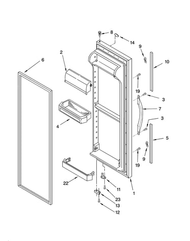 Refrigerator door parts