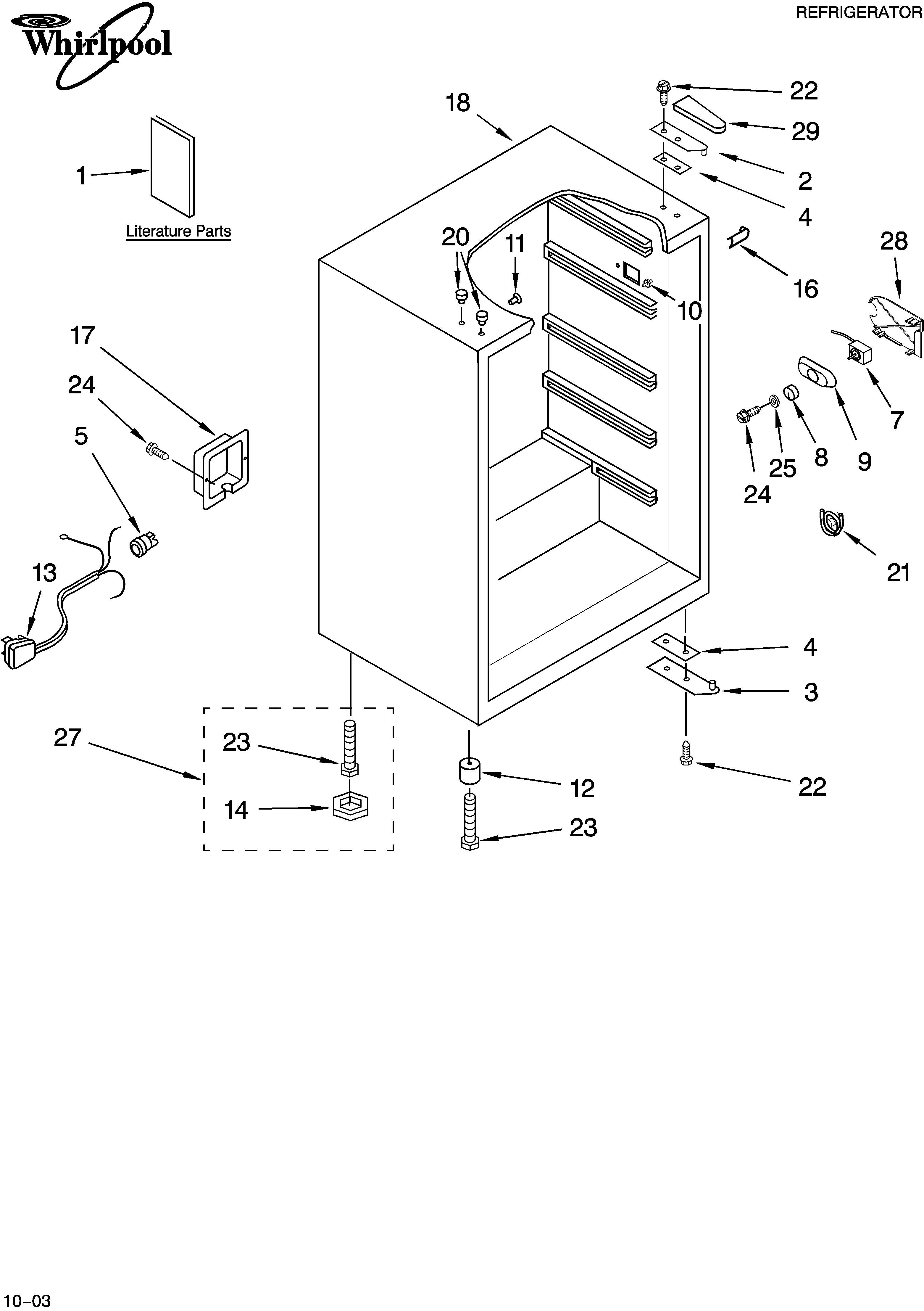 Cabinet parts