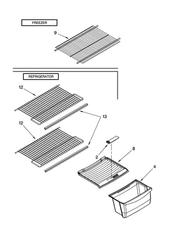Shelf parts, optional parts