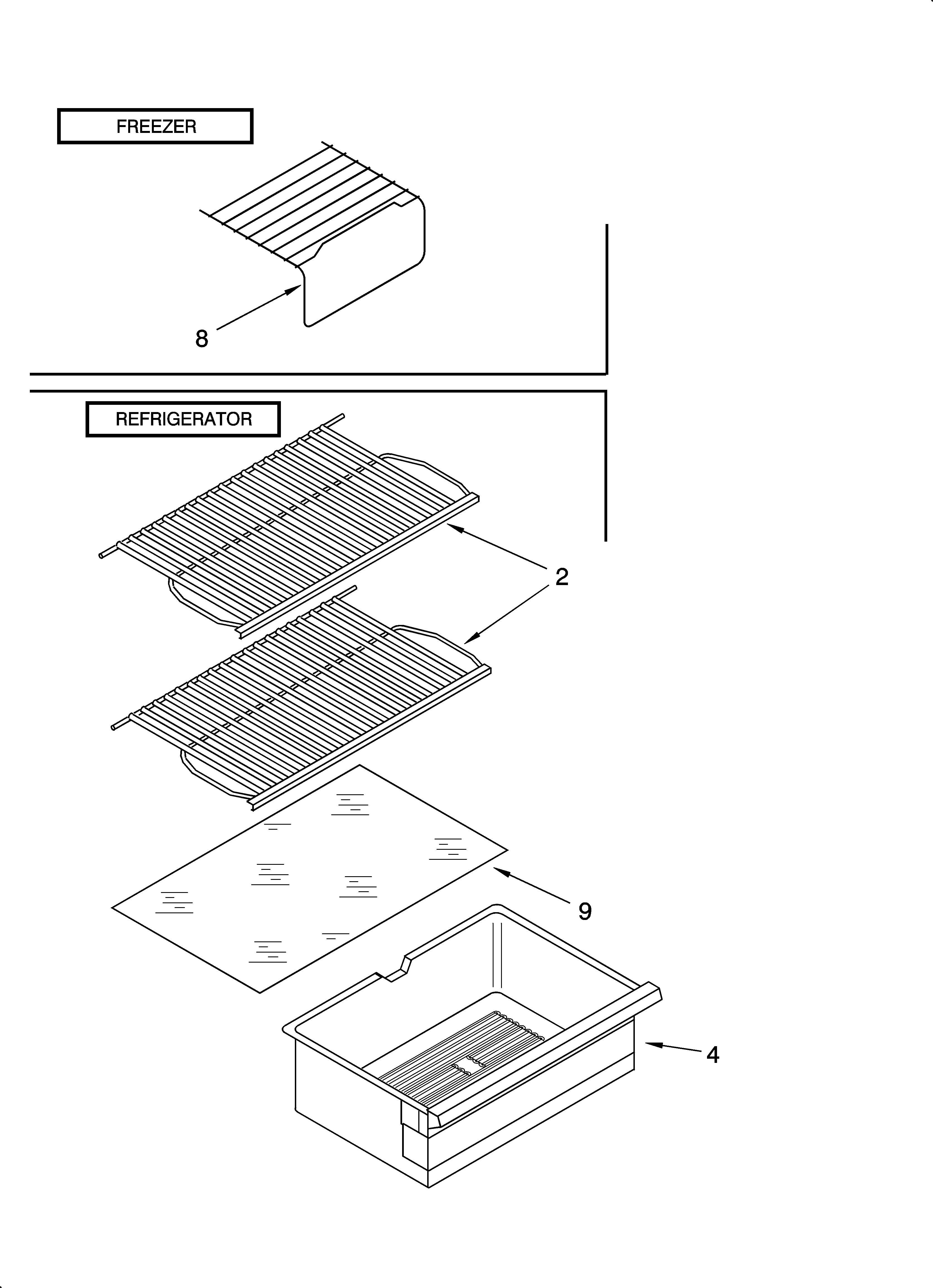 SHELF PARTS, OPTIONAL PARTS