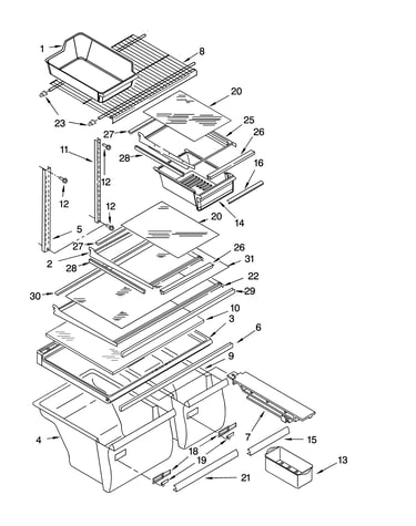 Shelf parts