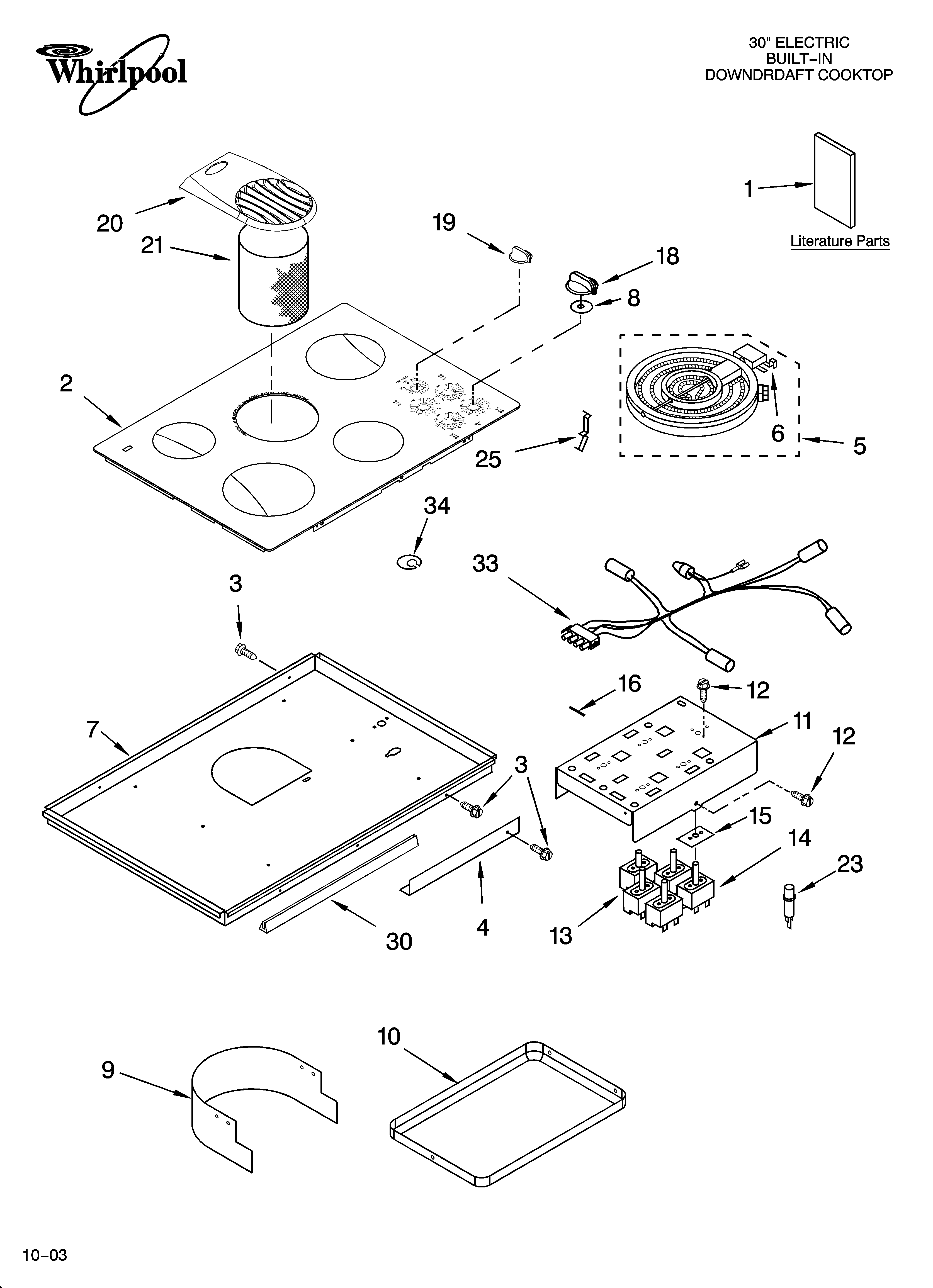 COOKTOP PARTS