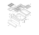Whirlpool GS445LEMS1 drawer & broiler parts diagram