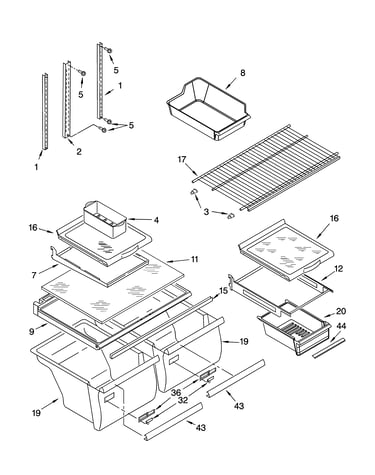 Shelf parts