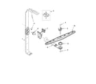 Whirlpool GU1500XTLT3 upper wash and rinse parts diagram