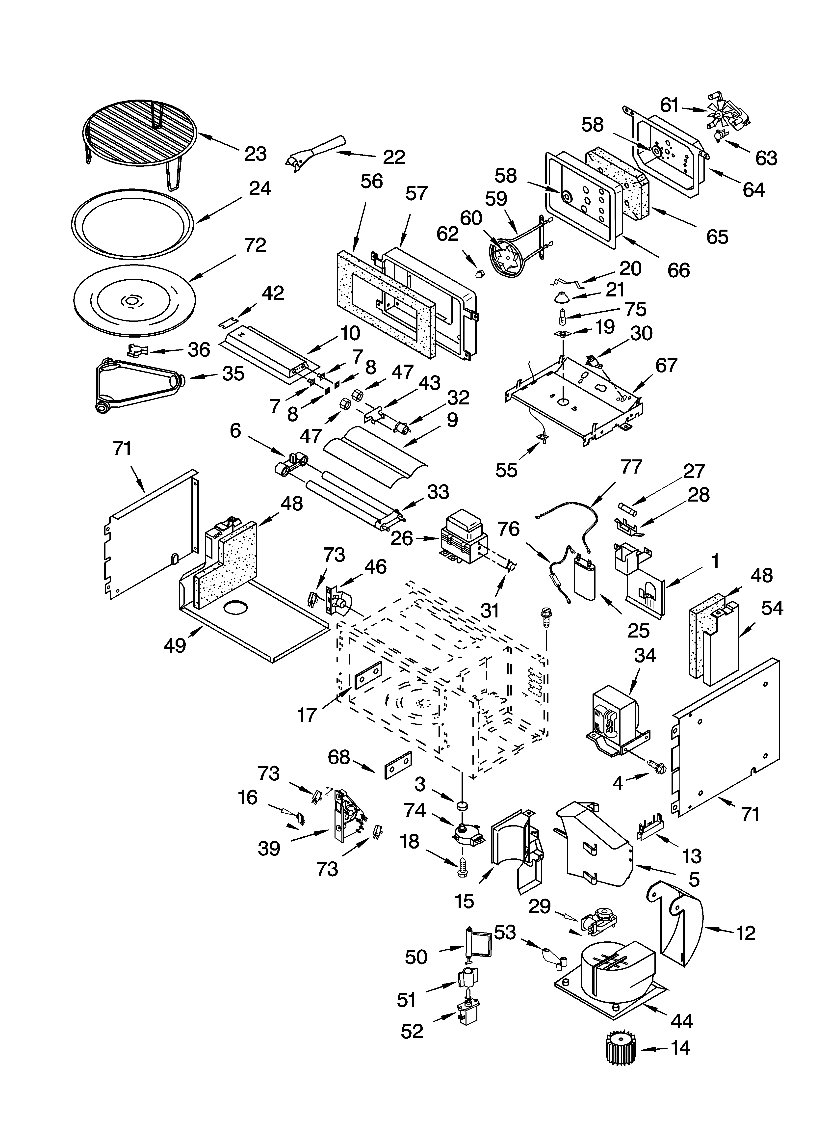 CABINET AND STIRRER PARTS