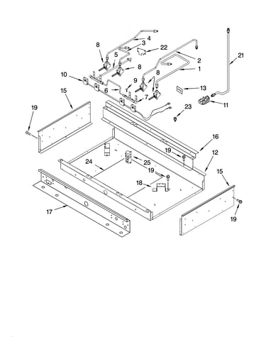 Burner box and manifold parts
