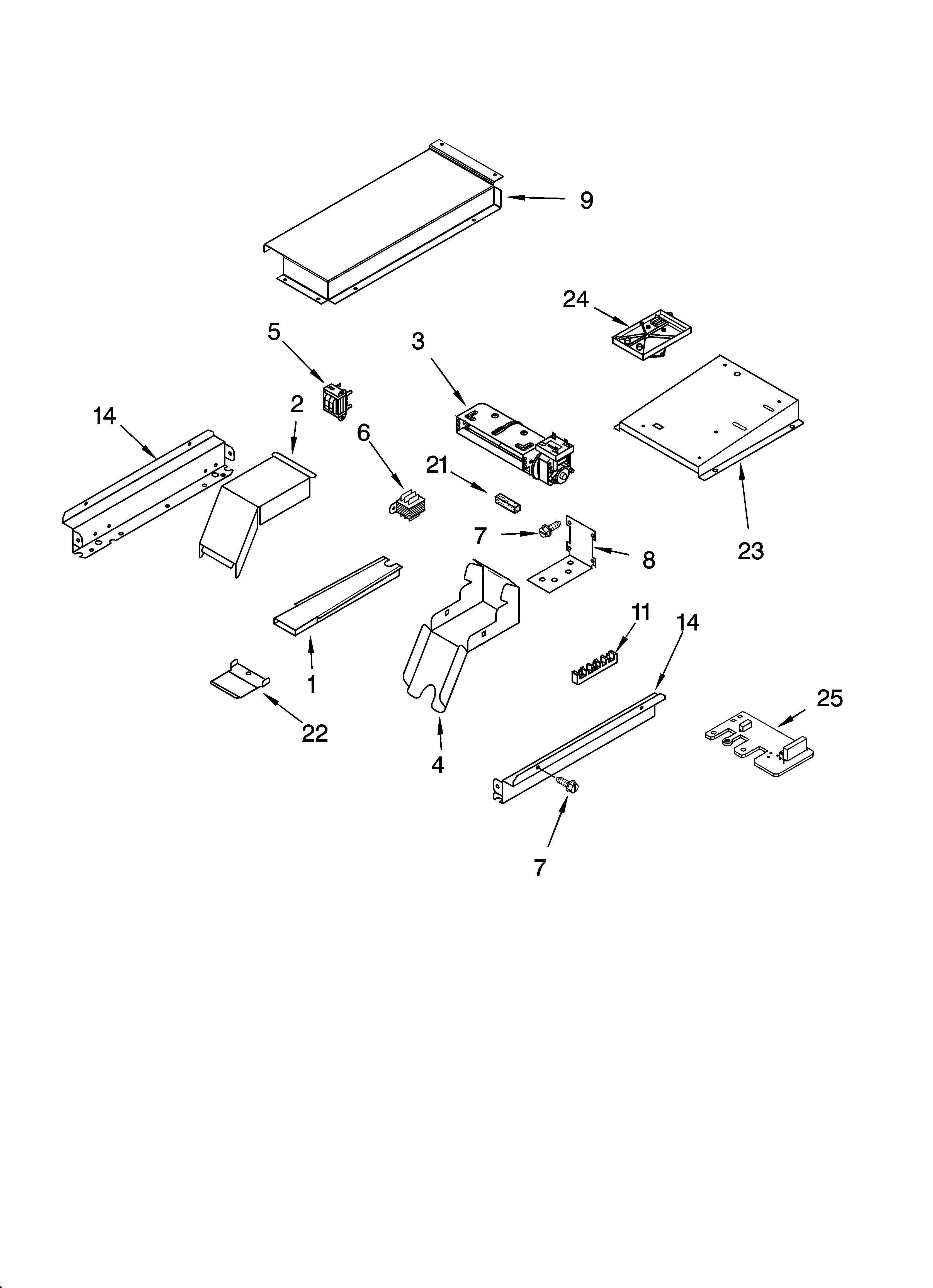 Top venting parts