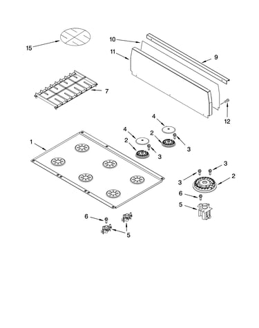 Cooktop parts