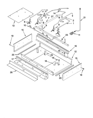 Burner box and manifold parts