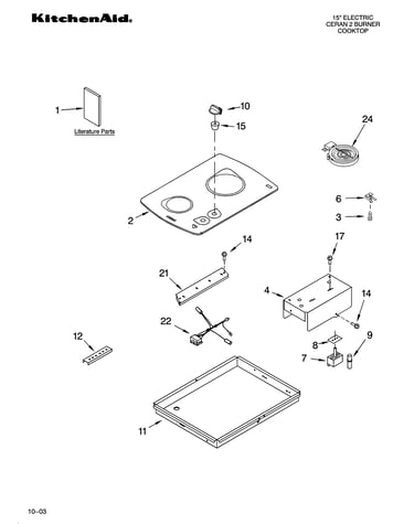 Cooktop parts, miscellaneous parts
