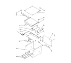 KitchenAid KEWD175HBL4 internal warming drawer parts diagram