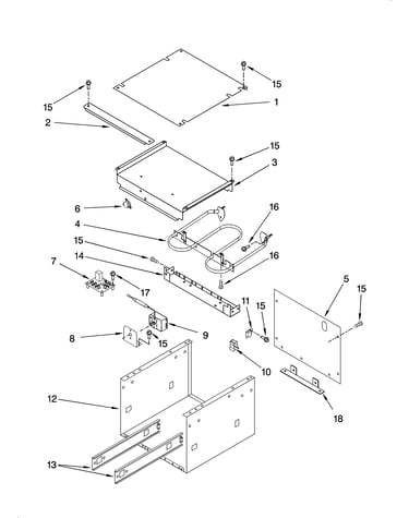 Internal warming drawer parts