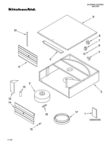Exterior ventilation parts
