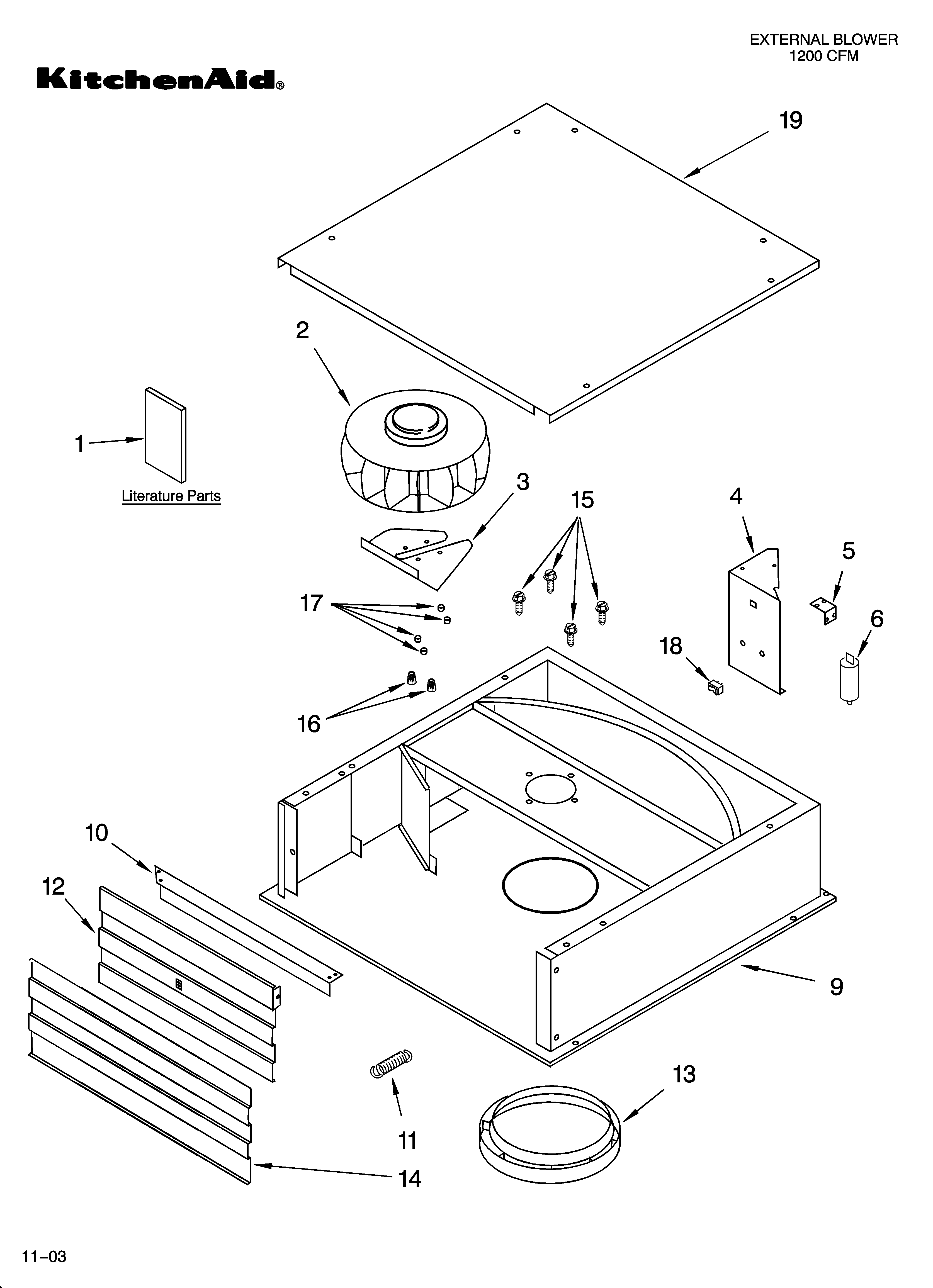 Exterior ventilation parts