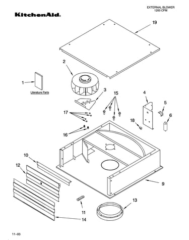Exterior ventilation parts
