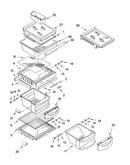 Refrigerator shelf parts