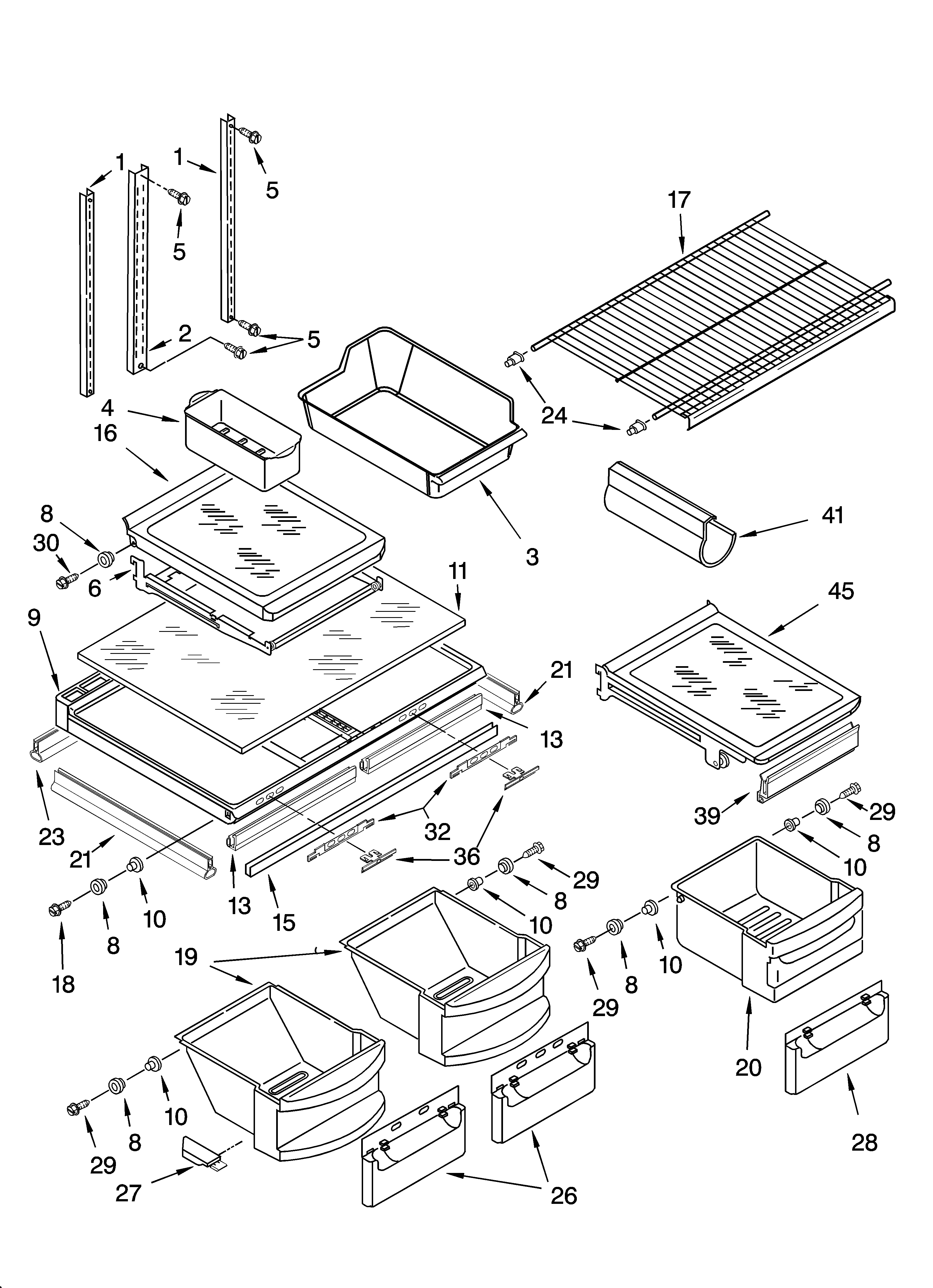 Shelf parts