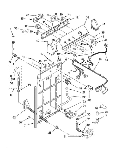 Controls and rear panel parts