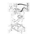 Whirlpool LSB6300LW3 machine base parts diagram