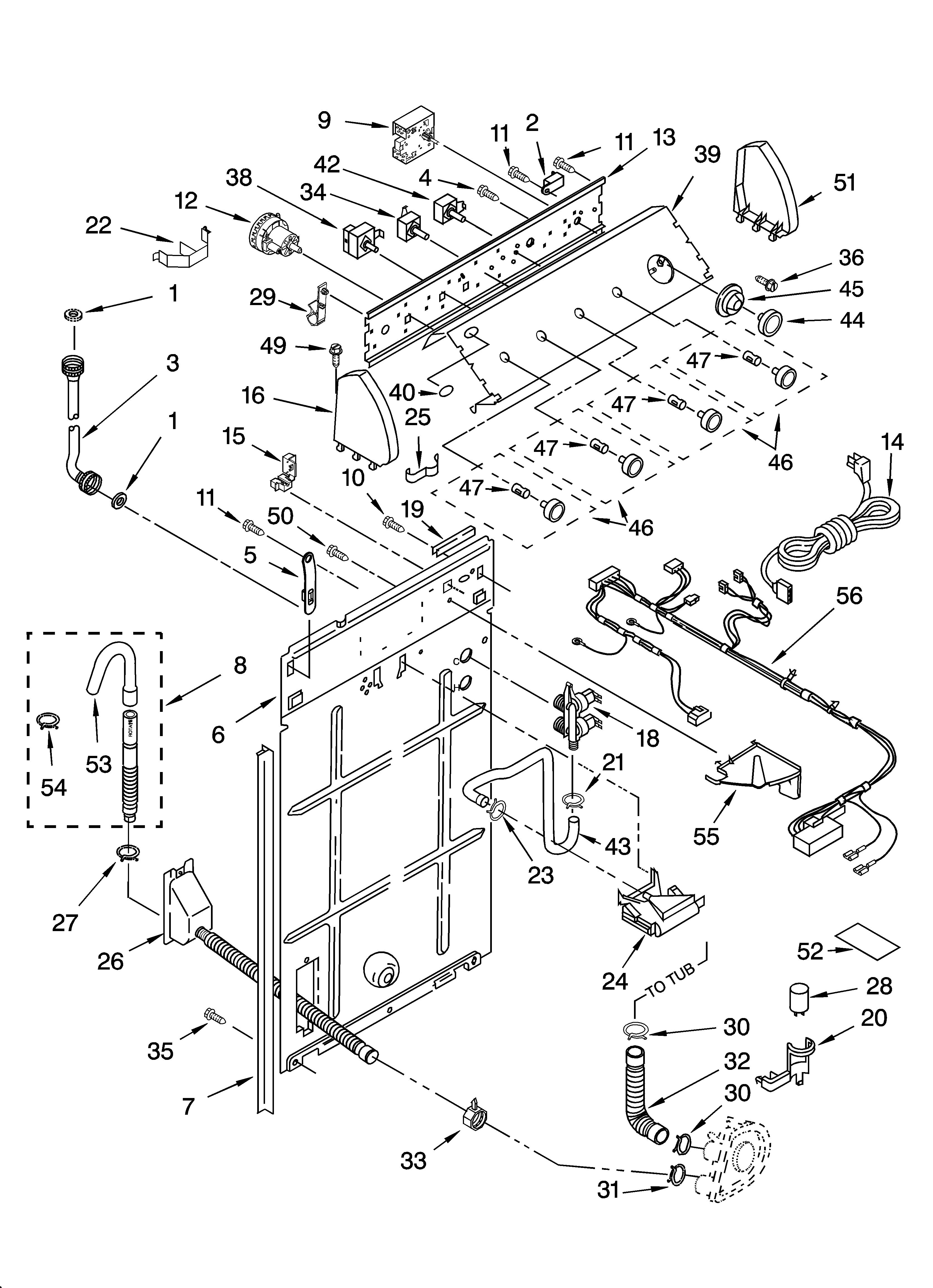 CONTROLS AND REAR PANEL PARTS