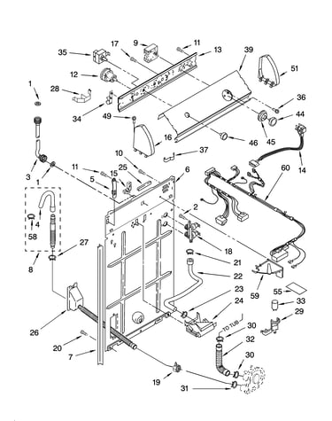 Controls and rear panel parts
