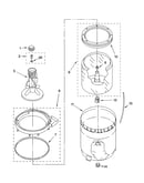 Agitator, basket and tub parts