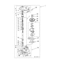 Whirlpool LTE6234DQ3 gearcase parts diagram