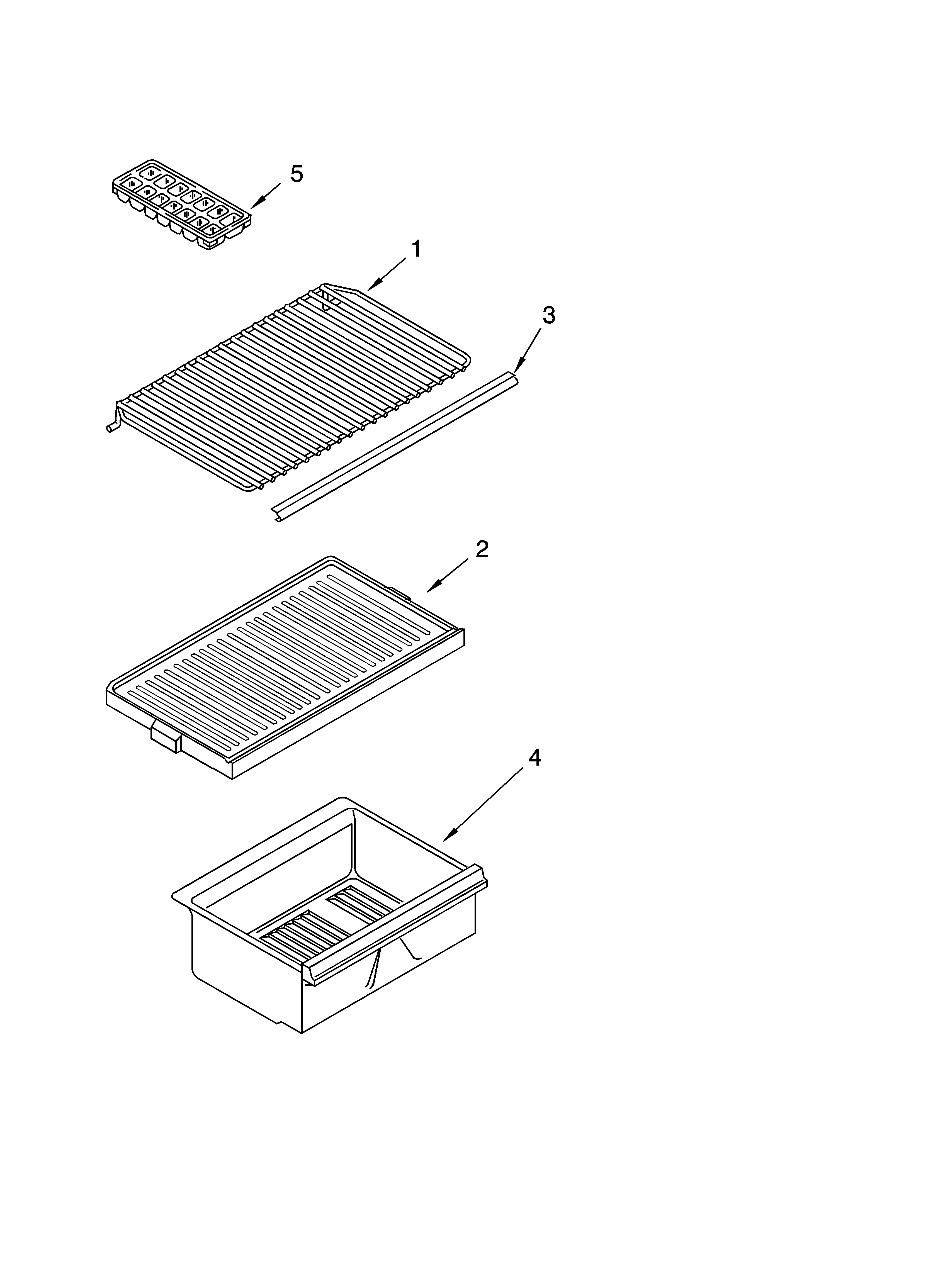 SHELF PARTS, OPTIONAL PARTS (NOT INCLUDED)