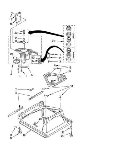 Machine base parts