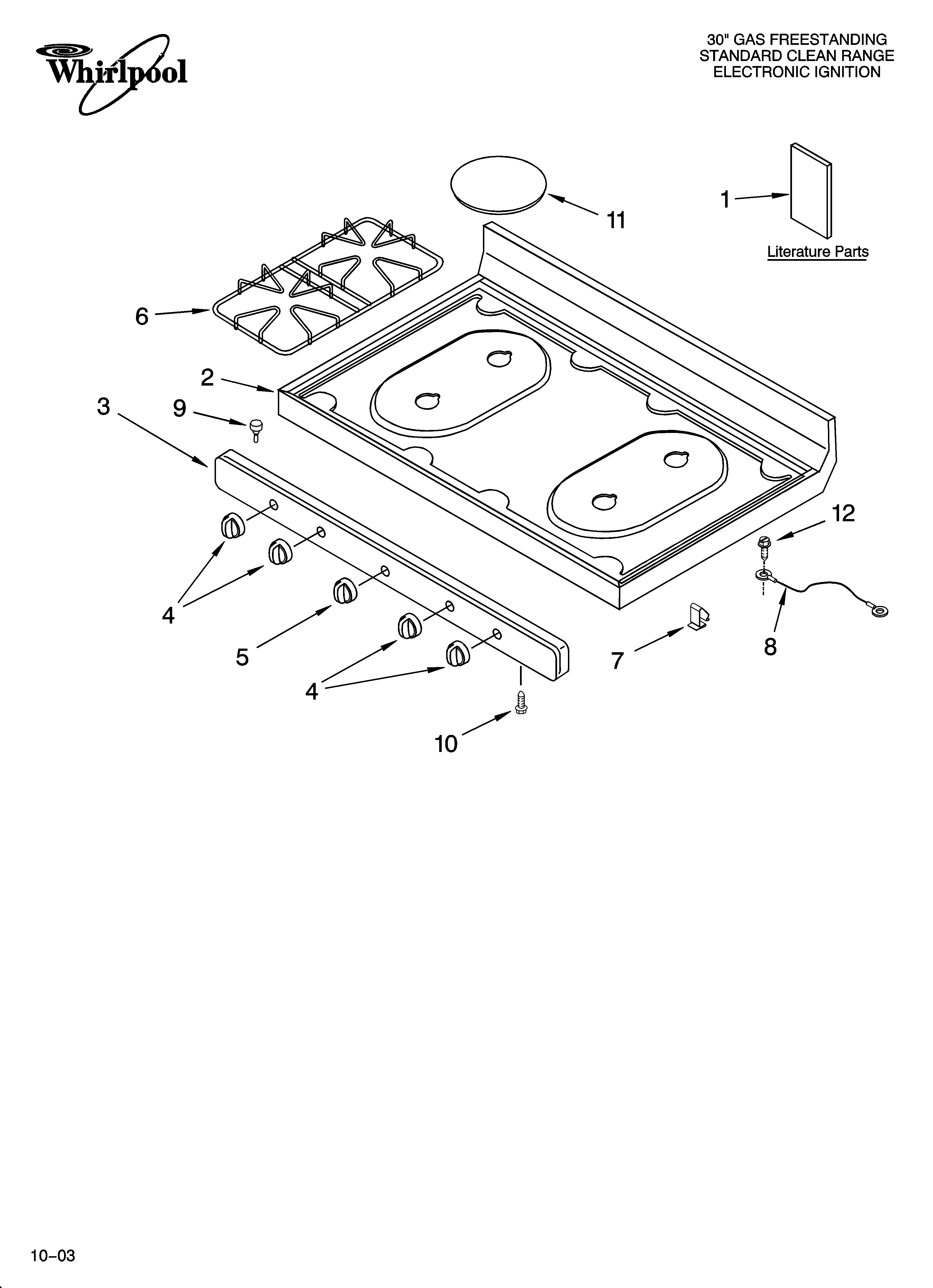 COOKTOP PARTS