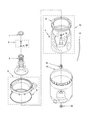 Agitator, basket and tub parts