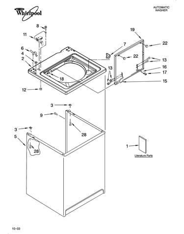 Top and cabinet parts