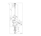 Whirlpool 7MLBR7333MT1 brake and drive tube parts diagram