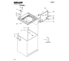 Kirkland 7MSAWS800MQ1 top and cabinet parts diagram