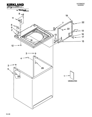 Top and cabinet parts
