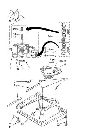 Machine base parts