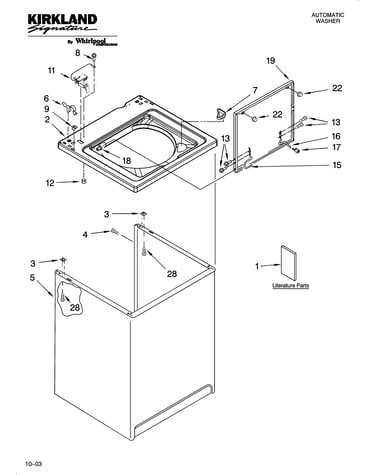 Top and cabinet parts