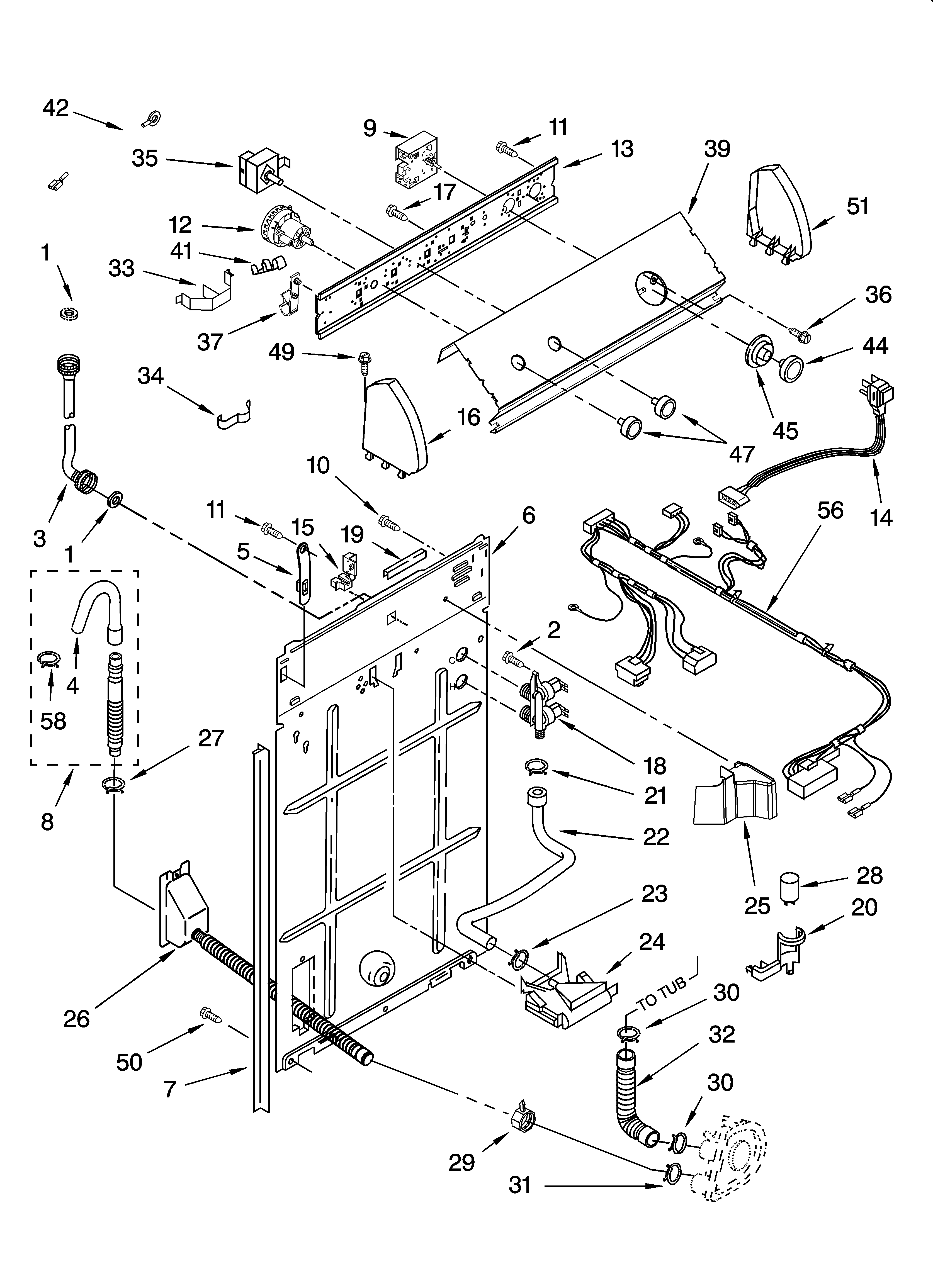 CONTROL AND REAR PANEL PARTS