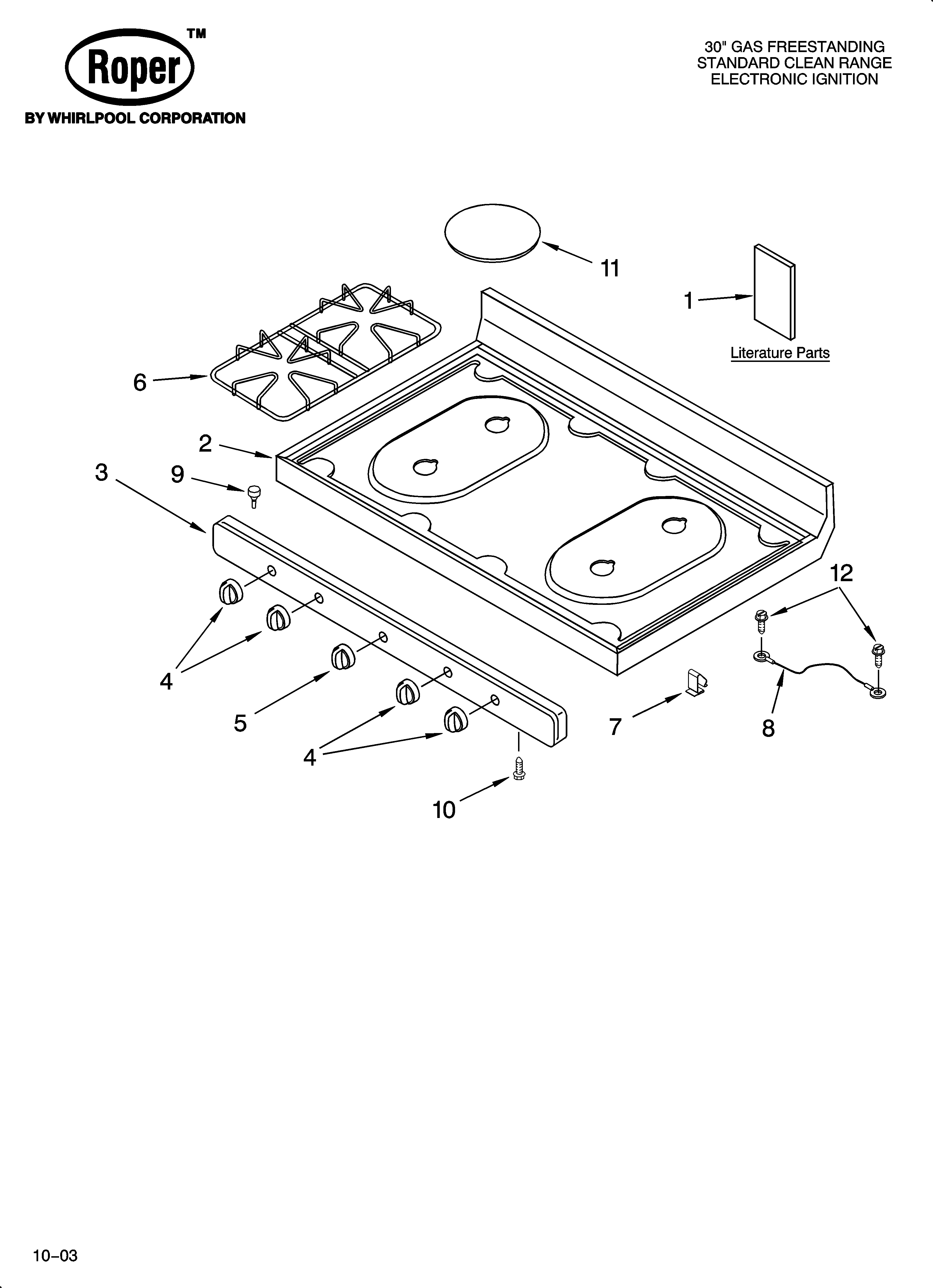 COOKTOP PARTS