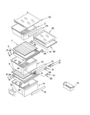 Refrigerator shelf parts