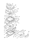 Refrigerator shelf parts