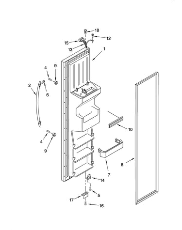 Freezer door parts