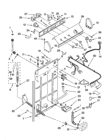 Controls and rear panel parts